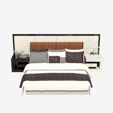 現代臥室真皮床 床 雙人床 睡房素材 psd格式圖案和png圖片免費下載 modern bedroom leather bed clean bedroom
