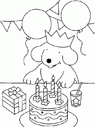 Birthday Drawings Coloring Birthday Party Drawing Picture Birthday Party Buon Compleanno Compleanno Scuola