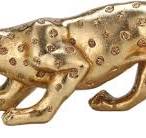 Amazon.com: Estatua de guepardo dorado de 10 pulgadas de ...