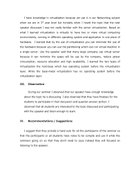 A narrative report, like most papers, should contain an introduction, a body and a conclusion. Sample Narrative Report For Seminars