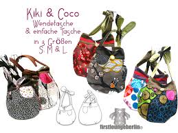 Geeignete schnittmuster für schöne taschen aus dem internet findet man hier: Kiki Coco Umhangetasche Beutel Wendetasche Tasche Shopper 2 Kombi E Books
