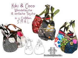 Schnittmuster ist kostenlos und kann sofort heruntergeladen werden. Kiki Coco Umhangetasche Beutel Wendetasche Tasche Shopper 2 Kombi E Books