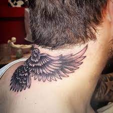 Eagle Neck Tattoo On The Back Of The Neck Eagle Neck Tattoo Neck Tattoo Back Of Neck Tattoo