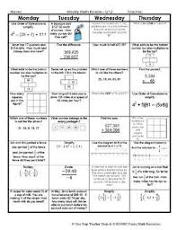 7th Grade Math Spiral Review 2 Weeks Free Math Spiral Review Math Homework Spiral Math