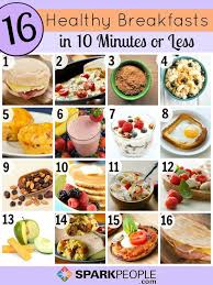 Maybe you would like to learn more about one of these? Quick And Healthy Breakfast Ideas Sparkpeople