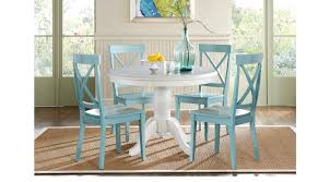 A dining table is the main piece in your dining zone that defines the style and the whole space. Dining Room Sets Rooms To Go Brynwood White 5 Pc Pedestal Dining Set Blue Chairs 8228218p Dining Room Sets Rooms To Go Furniture Dining Room Table Set