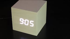 Sourcing guide for modern alarm clock: Wood Cube Led Alarm Clock Review Setup Youtube