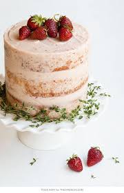Strawberry Thyme Cake Cake Recipes Fresh Berries Cake Savoury Cake