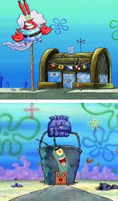 It is the business rival of the krusty krab, and has no customers. Krusty Krab Vs Chum Bucket Meme Chums Party Themes Funny
