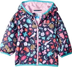 columbia kids baby girls mini pixel grabber ii wind jacket infant toddler nocturnal critters 6 12 months