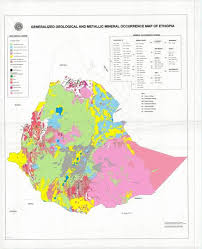 Ethiopia Thematic Geological And Metalic Mineral Occurence