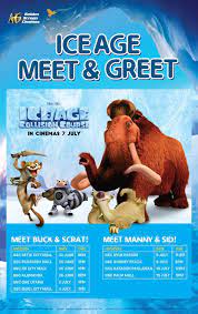 Golden Screen Cinemas Ice Age Meet Greet And Giveaway In Malaysia Cinema Ice Age Greetings