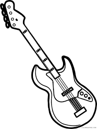 Printable lord raptor guitar coloring pages 1. Guitar Coloring Pages Guitar 10 Printable 2021 3045 Coloring4free Coloring4free Com