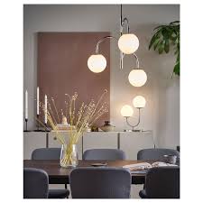 Simrishamn Tischleuchte Verchromt Opalweiss Glas Ikea Osterreich Affordable Dining Room Ikea Dining Room Chrome Lamp