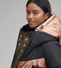 Moxie reversible metallic down jacket clearance