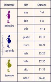 Calcular Quantas Semanas De Gestação Estou Contagem Da Gravidez Em Meses Semanas E Trimestres Meses De Gravidez Tabela De Gravidez Gravidez