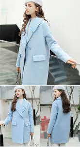 American born camel button up blue denim jean jacket vintage men's l. Gorgeous Women S Winter Coat In Sky Blue Winter Coats Women Fashion Autumn Fashion