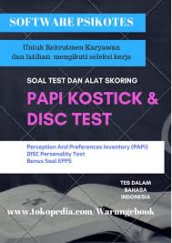 We did not find results for: Jual Psikotes Kepribadian Papi Kostick Disc Dan Alat Skoringnya Via Email Di Lapak Software Bagus Bukalapak