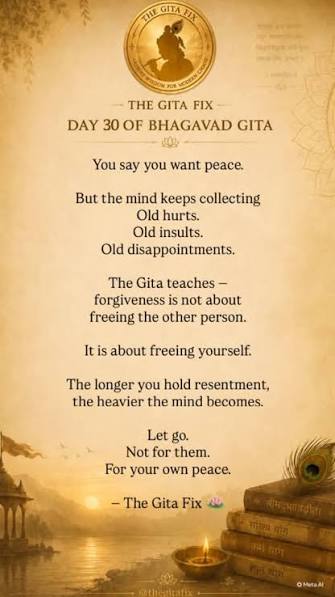 Gauranga Das | Letting go of grudges and forgiving others shows that you're choosing your own peace of mind over holding onto anger. It's a powerful sign... | Instagram