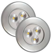 Amertac 75221s Westek Utility Puck Light Led Silver 2 Pack 070686509319 1