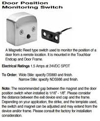 Like gate position switches, door position switches work by using magnets and a magnetic sensitive switch. Ds Door Position Switch Knowledge Base