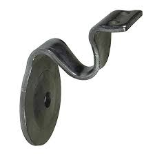 Ez handrail textured black aluminum hand rail wall bracket (15) Handrail Bracket 3418 The Wagner Companies