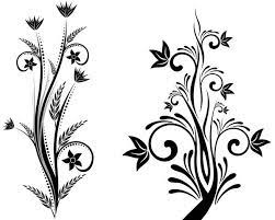Simple Flower Designs Black And White Free Download Clip Art Simple Flower Design Simple Flower Tattoo Simple Flowers