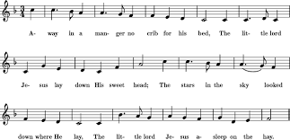 away in a manger sheet music for treble clef instrument