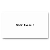 How to stop gossiping in office. 15 Stop Talking Business Cards Ideas