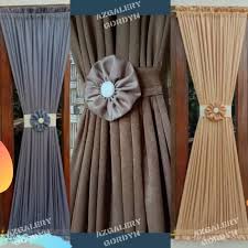 Spesifikasi dan ukuran jendela gorden dipakai: Jual Gorden Jendela Kupu Kupu Horeng Ikat Kupu Kupu Tirai Ikat Minimalis Krem Az Galery Gordyn