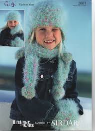 Knit a beautiful take a sunrise baby blanket with this easy free knitting pattern from fifty four ten studio. Sirdar Funky Fur Dk Hat Scarf Mitts Knitting Pattern Girl With Hat Baby Knitting Patterns Sirdar Knitting Patterns