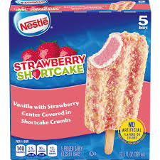 Nestle Strawberry Shortcake Ice Cream Bars 5 Ct Box Sandwiches Bars Market Basket