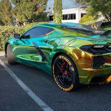 Vicrez Vinyl Car Wrap Film vzv10102 Chrome Green Chameleon