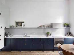 Granatowe Meble Kuchenne Kitchen Inspiration Design Kitchen Cabinet Design Scandinavian Kitchen