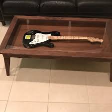 Handmade Walnut Shadow Box Curio Cabinet Coffee Table For Star Wars Figures Shadow Box Shadow Box Coffee Table Coffee Table