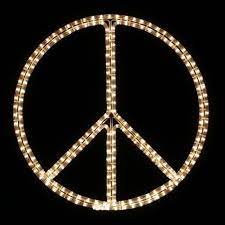 C9 christmas light bulbs have e17 bases and are noticeably larger in size and thus produce brighter light, which is especially eye catching from structures that are very tall or far away, and perfect for large scale holiday displays. Lighted Peace Signs Google Search Peace Sign Light Outdoor Rope Lights Peace Symbol