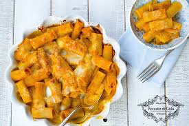 Cuocete per 10 minuti a 200° e per altri 5 minuti con il grill. Pasta Alla Zucca Gratinata Al Forno