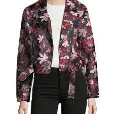 Pilcro and the letterpress jeans. Catherine Malandrino Jackets Coats Floral Faux Leather Moto Jacket Poshmark