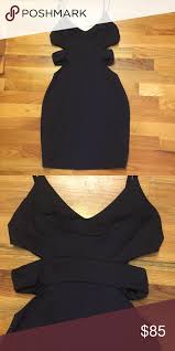Black Mini Bebe Cutout Dress Cutout Dress Clothes Design Dresses