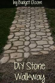 Garden paths come in many styles and it is up to you to. Create Your Own Faux Stone Walkway For Less Than 40