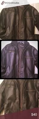 Guess Leather Jacket Leather Jacket Jackets Boys Jacket