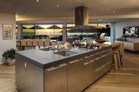 Ellen Degeneres New Beach Home Santa Barbara Pictures Luxury Kitchen Island Luxury Kitchen Luxury Kitchens