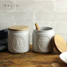 saliu キャニスター bs03 2個セット おしゃれ 陶器 コーヒー セット コーヒー豆 lolo 調味料入れ 調味料 収納 調味料ボトル 砂糖 塩 入れ物 密封 キッチン 瓶 保存容器 オシャレ 塩入れ room 欲しい に出会える 調味料 収納 コーヒーセット 収納 アイデア