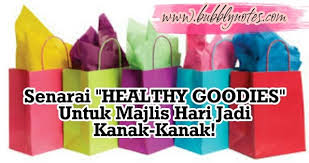 Beberapa muka surat awal dalam jurnal ini khusus untuk menyambut bulan yang mulia ini. Senarai Healthy Goodies Untuk Majlis Hari Jadi Kanak Kanak Bubblynotes Malaysia Parenting Lifestyle Blog