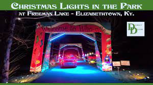 Freeman Lake Christmas Lights 2021 Freeman Lake Christmas In The Park 2020 Christmas Lights Display Drive Thru In Elizabethtown Ky Youtube