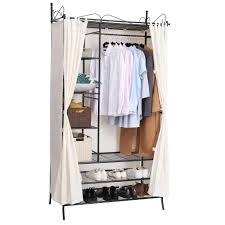 Erhältlich ab ende september 2018. Songmics Metall Kleiderschrank Beige Mit Kaufland De