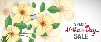 25 percent off mother's day flowers. Free Vector Special Mother Day Sale Lettering With Yellow Flowers Mothers Day Sale Advertising