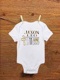 Baptism Onesies Dedication Onesie And Bib Baby Boy Onesies Girl Onesies Monogram Outfit