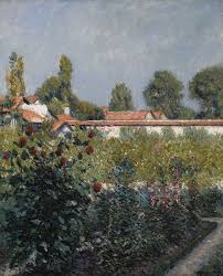 Gustave Caillebotte 1848 1894 Le Jardin Du Petit Gennevilliers Les Toits Roses 28 7 8 By 23 3 4 In Painted In 1890 Landscape Painting Impressionist Art