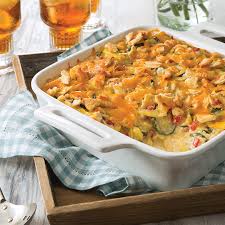 Combine melted butter with the remaining crushed crackers and top the casserole. Cheesy Squash And Zucchini Casserole Paula Deen Magazine